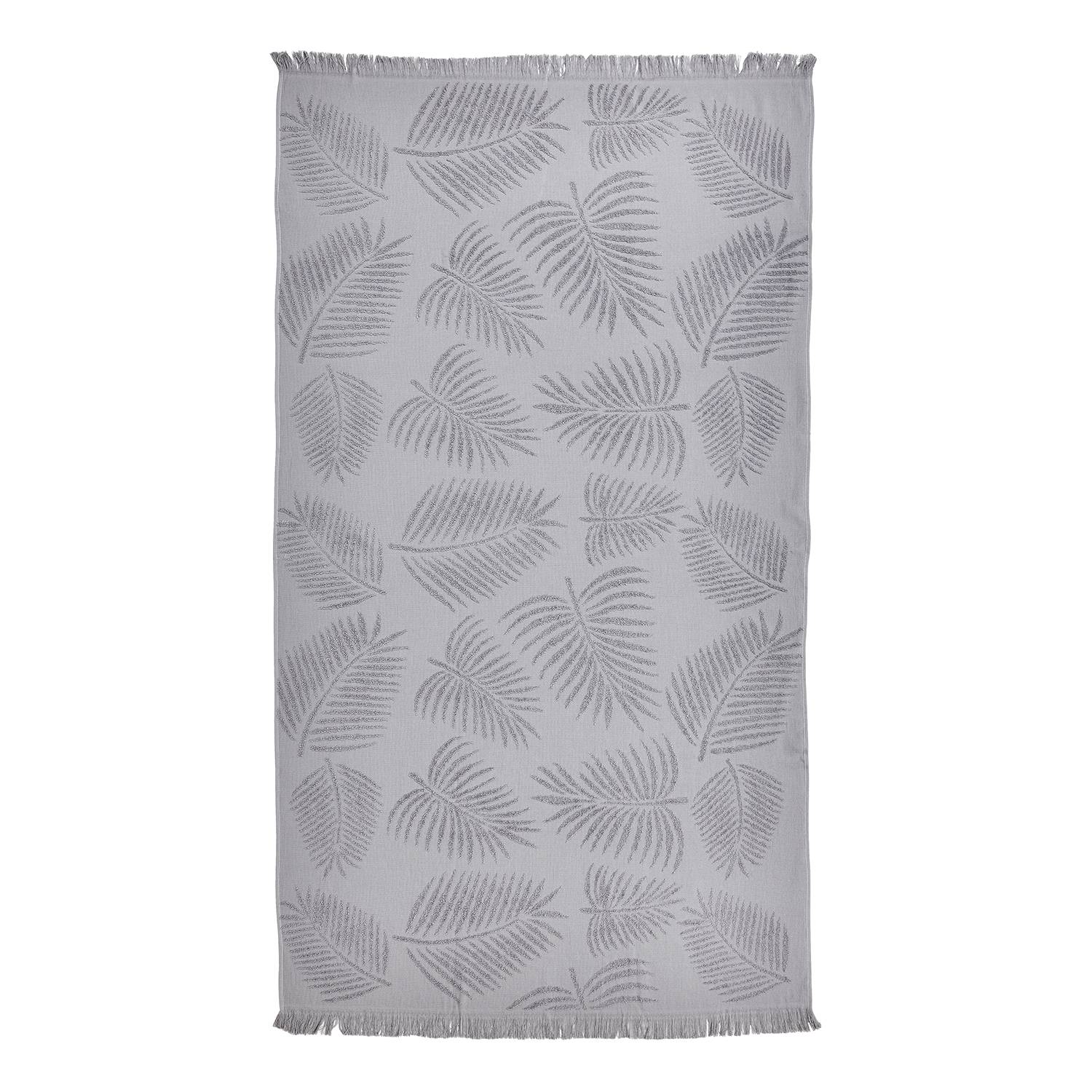 twentyfour Hamamtuch Capri Palm Grau Baumwolle 90x160 cm (BxT) von twentyfour