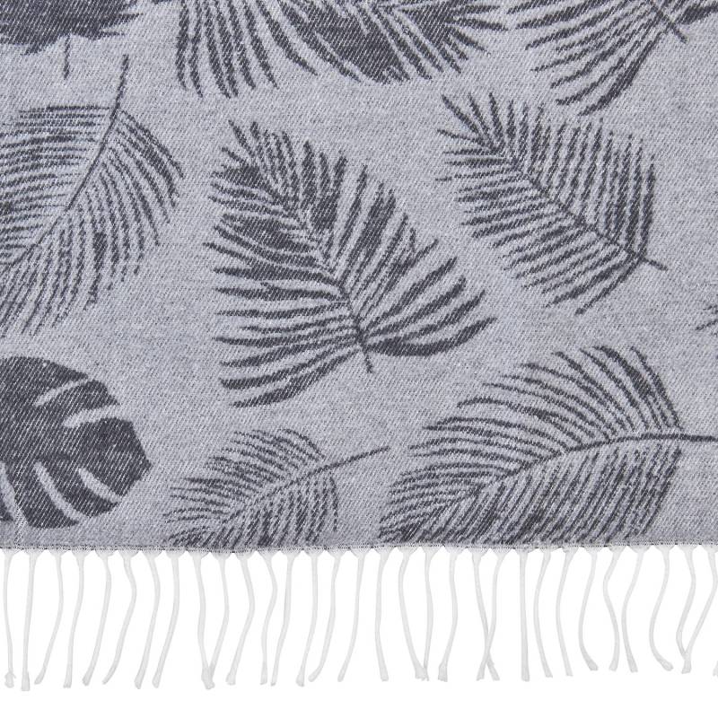 home24 Plaid Maison 150 x 200cm Grün/Grau Mischgewebe von home24