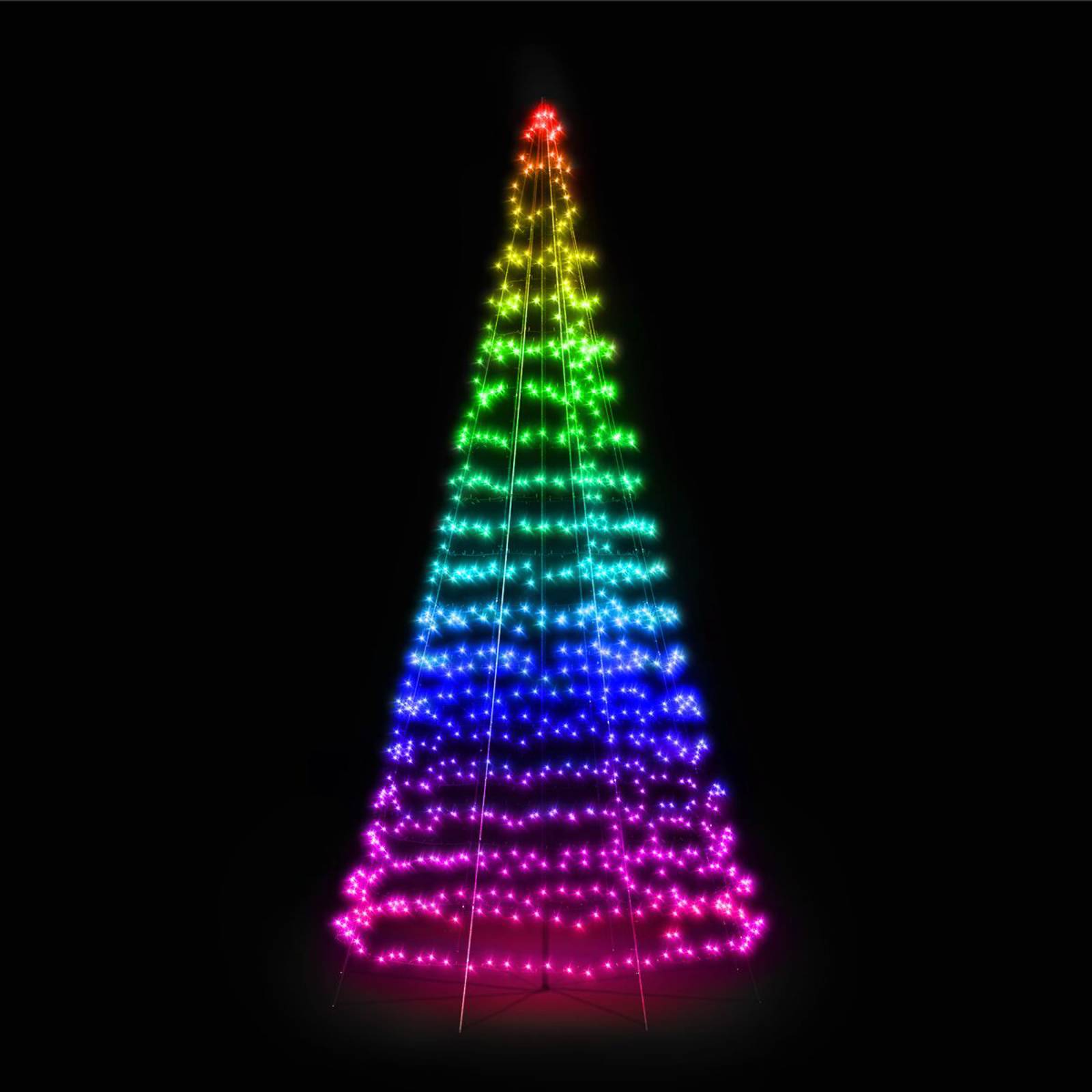 Twinkly Light Tree, IP44, matte RGBW-LEDs, Höhe 8m von twinkly