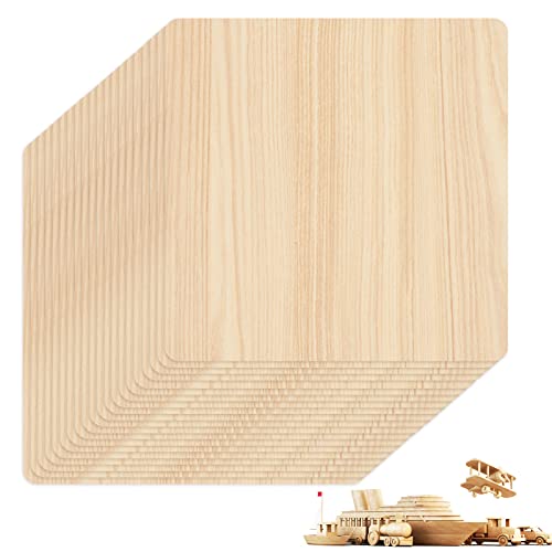 20 Stück Balsaholz Platten Sperrholz 2mm x 200mm x 200mm, Balsabretter für DIY Handwerk Modell Flugzeug Schiff Holzarbeiten Boot Häuser und andere Gebäude von twirush