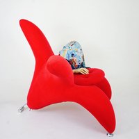 Roter Post Modern 90Er Jahre Getsuen Lily Flower Chair Von Masanori Umeda Edra Roter Post Modern 90Er Jahre Getsuen Lily Flower Chair Von Masanori Umeda Edra von twogumsturbo