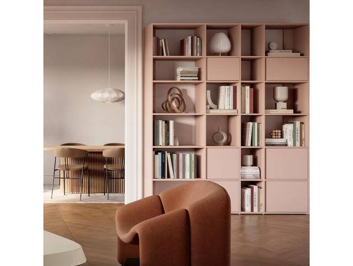 Bücherregal in Rosa mit Türen, 189 cm x 203 cm x 40 cm, Vollständig anpassbar von Tylko von tylko