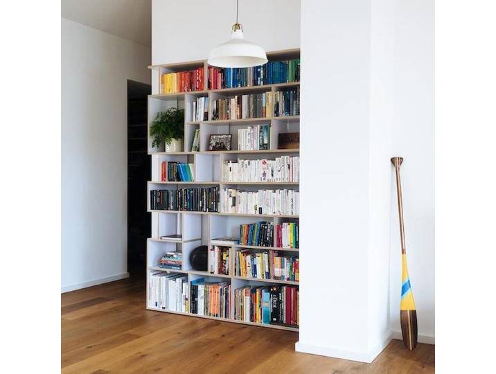 Bücherregal in Weiß, 160 cm x 253 cm x 32 cm, Vollständig anpassbar von Tylko von tylko