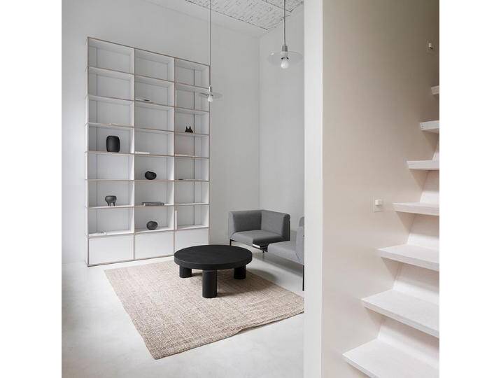 Bücherregal in Weiß mit Schubladen, 180 cm x 323 cm x 32 cm, Vollständig anpassbar von Tylko von tylko