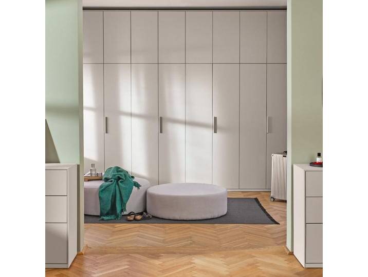 Kleiderschrank in Beige und Rosa mit Innenschubladen und Kleiderstange, 415 cm x 276 cm x 63 cm, Vollständig anpassbar von Tylko von tylko