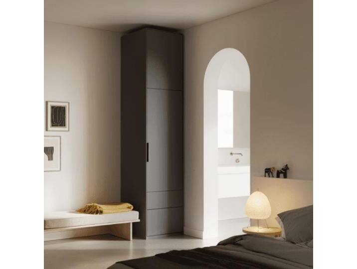 Kleiderschrank in Graphit mit Aussen Schubladen und Kleiderstange, 60 cm x 275 cm x 63 cm, Vollständig anpassbar von Tylko Kleiderschrank in Graphit mit Aussen Schubladen und Kleiderstange, 60 cm x 275 cm x 63 cm, Vollständig anpassbar von Tylko von tylko