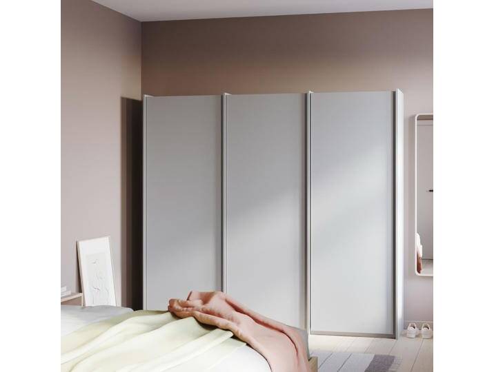 Kleiderschrank in Grau mit Kleiderstange, 190 cm x 168 cm x 60 cm, Vollständig anpassbar von Tylko von tylko