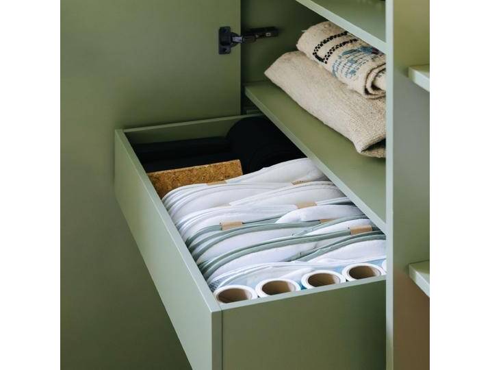 Kleiderschrank in Grün mit Innen und Aussen Schubladen, 171 cm x 238 cm x 45 cm, Vollständig anpassbar von Tylko von tylko