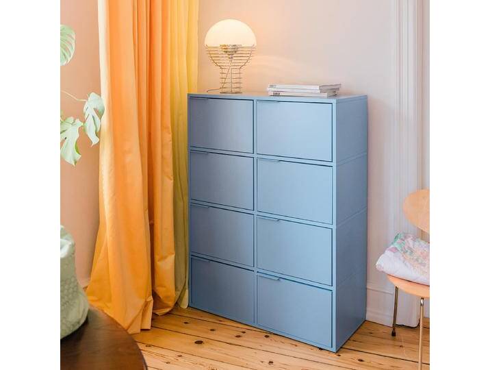 Kommode in Blau mit Ruckwanden, 91 cm x 123 cm x 40 cm, Vollständig anpassbar von Tylko von tylko