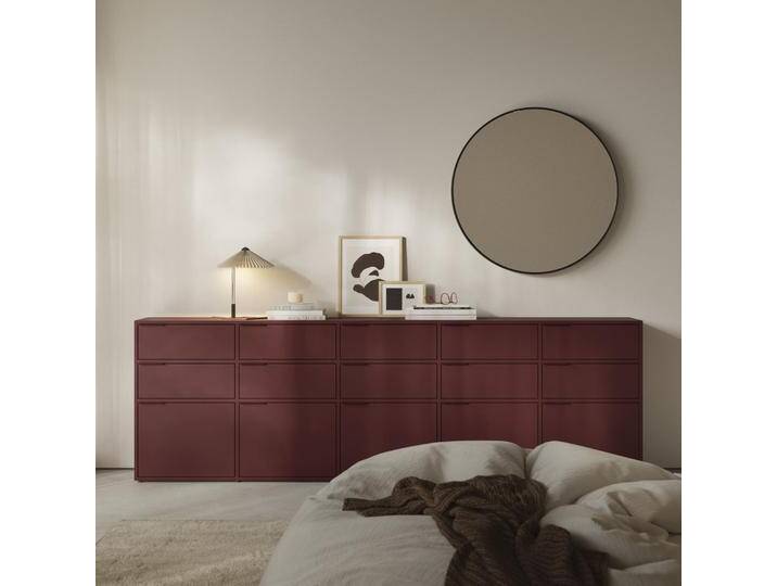 Kommode in Burgund, 260 cm x 83 cm x 32 cm, Vollständig anpassbar von Tylko von tylko