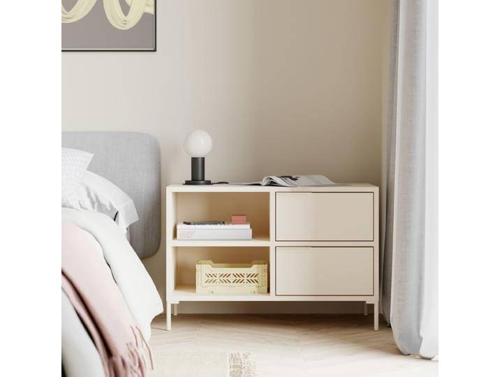 Nachttisch in Beige mit Schubladen und Ruckwanden, 78 cm x 53 cm x 40 cm, Vollständig anpassbar von Tylko von tylko