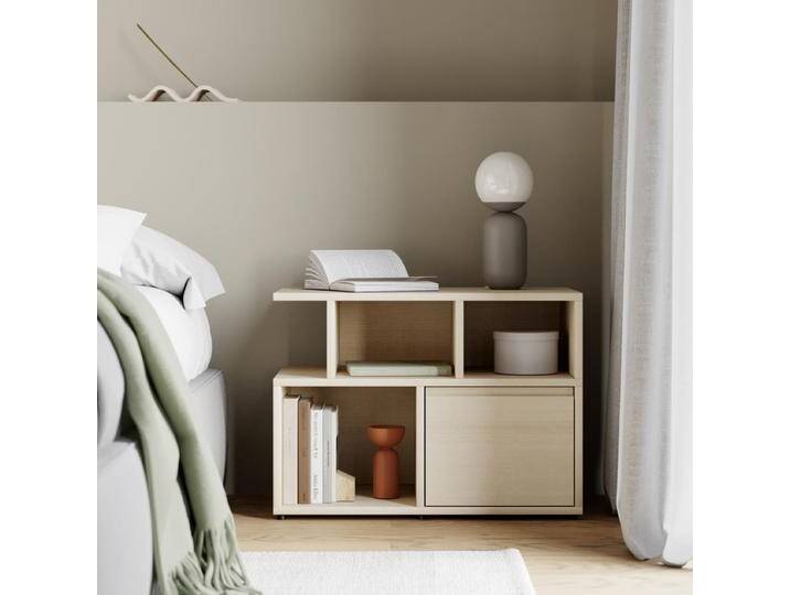 Nachttisch in Eiche Hell mit Türen und Ruckwanden, 78 cm x 63 cm x 32 cm, Vollständig anpassbar von Tylko von tylko