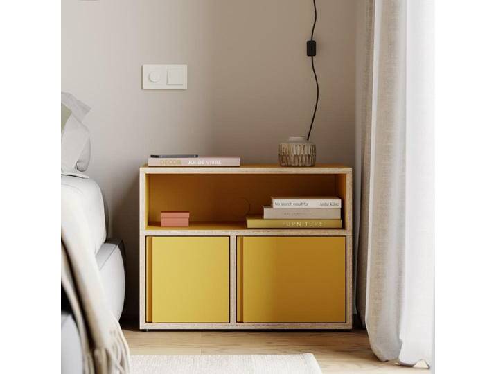Nachttisch in Gelb mit Türen und Ruckwanden, 70 cm x 53 cm x 40 cm, Vollständig anpassbar von Tylko von tylko