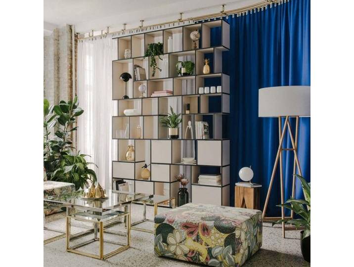 Regalsystem in Sand und Dunkelblau mit Türen, 207 cm x 293 cm x 32 cm, Vollständig anpassbar von Tylko Regalsystem in Sand und Dunkelblau mit Türen, 207 cm x 293 cm x 32 cm, Vollständig anpassbar von Tylko von tylko