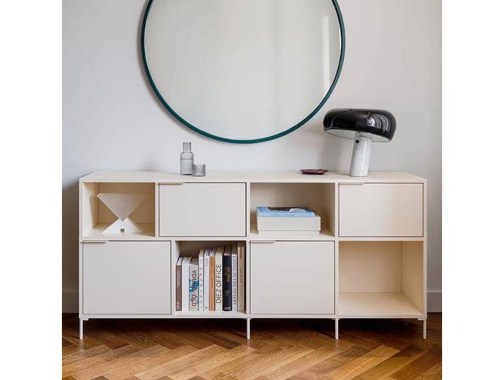 Sideboard in Beige mit Türen und Schubladen, 180 cm x 83 cm x 40 cm, Vollständig anpassbar von Tylko von tylko