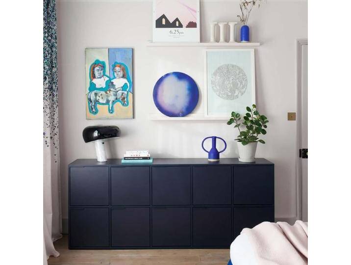 Sideboard in Blau mit Schubladen und Ruckwanden, 200 cm x 83 cm x 40 cm, Vollständig anpassbar von Tylko von tylko