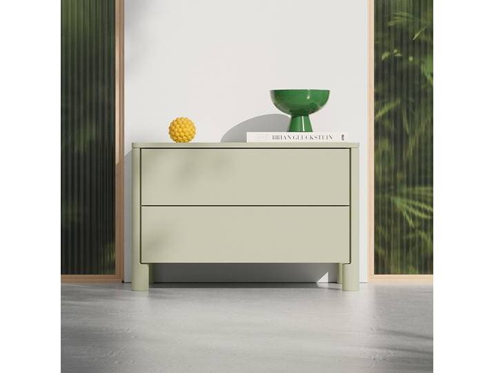 Sideboard in Grün mit Aussen Schubladen, 80 cm x 52 cm x 36 cm, Vollständig anpassbar von Tylko von tylko