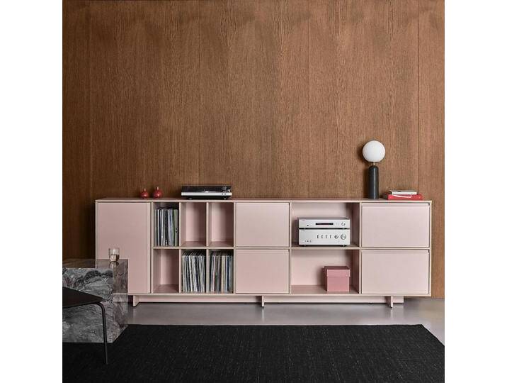 Sideboard in Rosa mit Türen und Schubladen, 288 cm x 93 cm x 40 cm, Vollständig anpassbar von Tylko von tylko