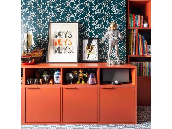 Sideboard in Terrakotta mit Türen und Schubladen, 180 cm x 53 cm x 32 cm, Vollständig anpassbar von Tylko von tylko