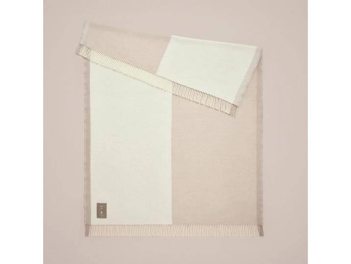 Wolldecke in Creme & Mandel, 170 cm x 130 cm, Vollständig anpassbar von Tylko von tylko