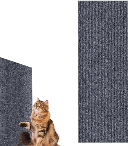 DIY Climbing Cat Scratcher,Trimmbare Selbstkleber Kratzmatte Katze,widerstandsfähig Katzenmöbel Fußmatte Kratzpad,Kratzmöbel SchutzungCat Scratcher (Color : Gray, Size : 60 * 100 cm) von tylxayoxa