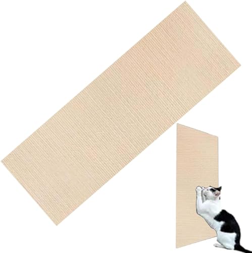 Kratzmatte Selbstklebend Katzen, Climbing Cat Scratcher, Kratzschutz Katzenkratzmatte SchüTzt Teppiche Sofa MöBelschutz (Color : Khaki, Size : 60x100CM) von tylxayoxa