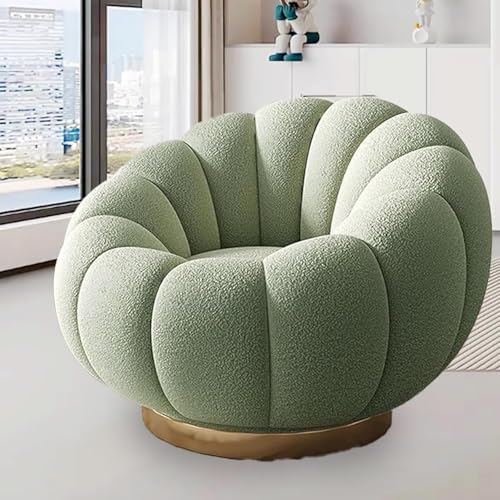 Luxus-Relaxsessel – Lazy-Sofa Aus Lammfell Mit 360°-Drehung, Robuster Metallbasis, Ergonomische Sitzgelegenheiten for Zu Hause(C) von tylxayoxa