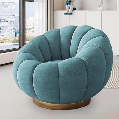 Luxus-Relaxsessel – Lazy-Sofa Aus Lammfell Mit 360°-Drehung, Robuster Metallbasis, Ergonomische Sitzgelegenheiten for Zu Hause(E) von tylxayoxa