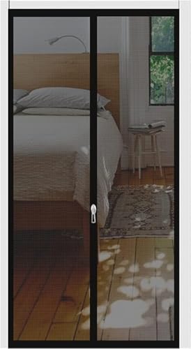 tylxayoxa Bildschirmtür Für Tür Balkon Wohnzimmer Schlafzimmer 85x200cm, Türnetz Mit Reißverschluss Haustierfreundlicher Türvorhang Selbstklebend(95x200cm) von tylxayoxa