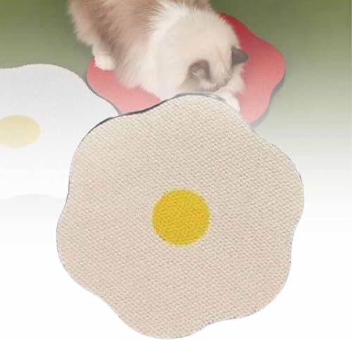 tylxayoxa Blumenkratzbrett for Katzen An Der Wand, Kartonschneider for Katzenkratzbretter, Selbstklebende Katzenkratzmatten Zur Wand- Und Bodenmontage, Blumenbrett(White) von tylxayoxa