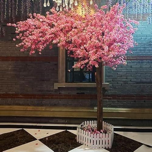 tylxayoxa Handgemachter Künstlicher Kirschblütenbaum, Simulationspflanze, Gefälschte Seidenblumendekoration for Büro, Schlafzimmer, Wohnzimmer, Party(3.5mx3m) von tylxayoxa