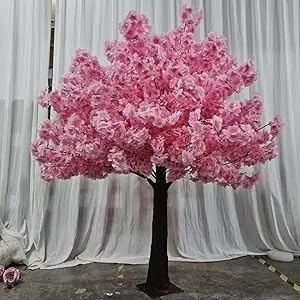 tylxayoxa Künstlicher Kirschblütenbaum, Hellrosa, 1,52 M, Realistische Simulation. Mit Handgefertigten Blumen(2.5mx2m) von tylxayoxa