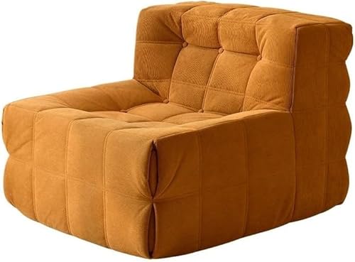 tylxayoxa Modernes, Minimalistisches Einzelsofa – Lässiger Stoffsessel, Geeignet for Den Wohnzimmerbalkon(Brown) von tylxayoxa