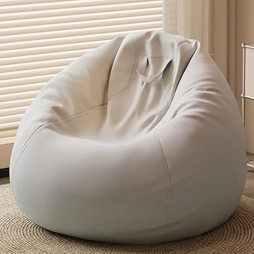 tylxayoxa Übergroßer Sitzsack for Erwachsene, Sofa, Couchboden Mit Baumwoll- Und Leinenbezug, Großer, Lazy Bedroom, Wohnzimmer(Light Gray) von tylxayoxa