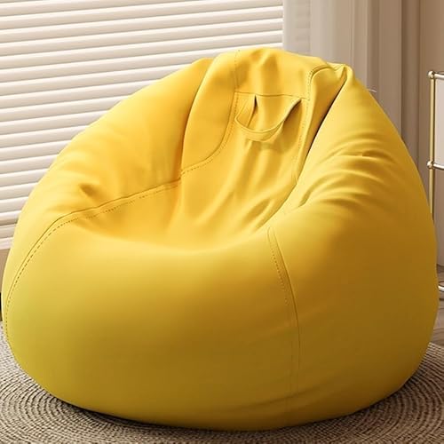 tylxayoxa Übergroßer Sitzsack for Erwachsene, Sofa, Couchboden Mit Baumwoll- Und Leinenbezug, Großer, Lazy Bedroom, Wohnzimmer(Yellow) von tylxayoxa