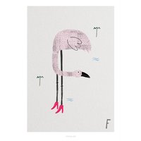 Poster Wandbild/Abc Kids F Poster, Tier Alphabet, Buchstaben, Kinderzimmer Wanddeko Kinderzimmer, Kunstdruck, Als Geschenk von typealive