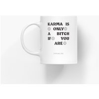 Tasse Aus Keramik/Karma Personalisierte Mit Lustigem Spruch - Perfektes Geschenk Für Mama, Papa, Geburtstag von typealive