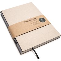 Handgemachtes Design-Notizbuch A5 Aus 100 % Recyclingpapier „Berlinbook" - Carbon Grau Recyclingkarton von tyypPaper