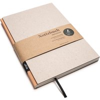 Handgemachtes Design-Notizbuch A5 Aus 100 % Recyclingpapier „Berlinbook" - Pfirsichfarben Recyclingkarton von tyypPaper