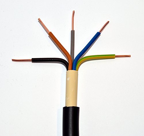 100m Erdkabel NYY-J 5x4 mm² RE 100m Ring schwarz 5x4 qmm RE Starkstromkabel Energiekabel von u.a. Prysmian, Waskönig+Walter, nkt cables