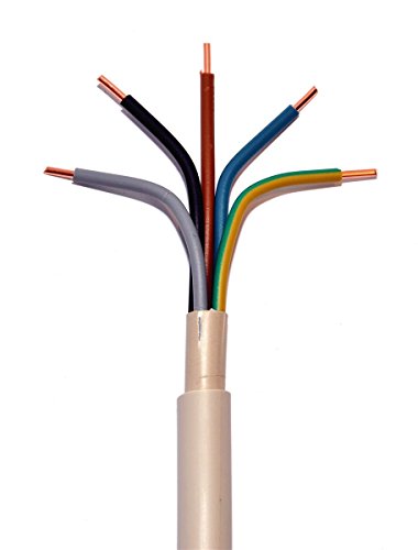 Waskönig + Walter, Prysmian NYM-J 5x10 mm² RE Mantelleitung grau, 5x10 qmm Installationsleitung Feuchtraumleitung, jede Menge eine Länge von u.a. Waskönig + Walter, Prysmian