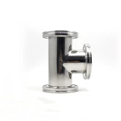 ISO63 ISO80 ISO100 ISO160 Vakuum Gleich T 3-Weg Typ Flansch Adapter Tri Clamp Rohr Ferrule Edelstahl 304(ISO80) von uHLANQC