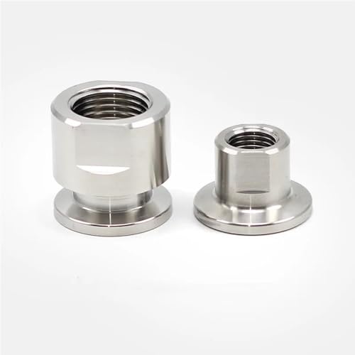 KF16 304 Edelstahl Innengewinde Adapter Vakuum Flansche Fitting PT Rohr Gewinde(0.5 Inch) von uHLANQC