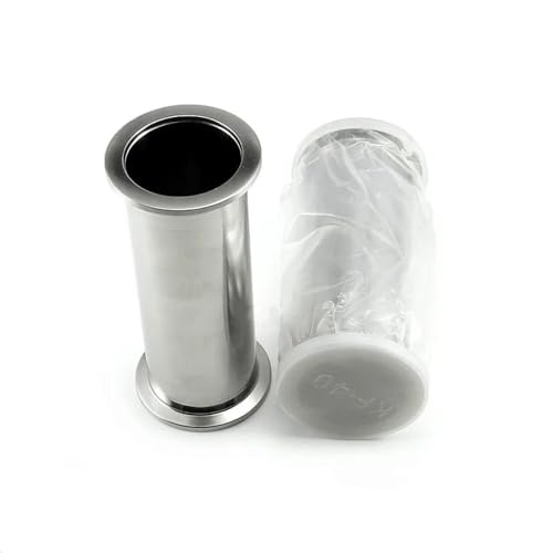 KF50 Gerader Flanschadapter mit gleicher Hülse, Sanitär-Vakuumflansche, Flanschanschluss, gerader Durchgang, Edelstahl 304(KF50-60mm(L)) von uHLANQC