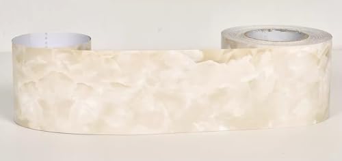 Spiegelrahmenrand, 10M Marmor Muster Tapete Bodenplatte Taille Wohnzimmer Türrahmen Fensterbank Rand Wrapping Aufkleber von uHLANQC