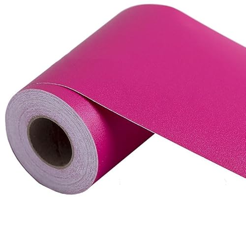 Spiegelrahmenrand, 5M Selbstklebende PVC Taille Linie Reine Farbe Tapete Wasserdicht Hintergrund Wand Grenze Baseboard Aufkleber Aufkleber Hause Dekoration(Glamour Red) von uHLANQC