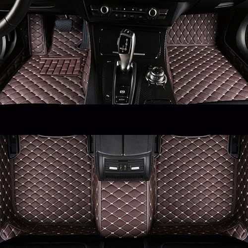 uHLANQC Autofußmatten Auto-Fußmatten Auto-Fußmatten for BMW 5 Series New Energy 520e 530e 545e 2018-2021 Benutzerdefinierte Fußpolster Teppichbezug Beifahrer-Automatten(Coffee) von uHLANQC