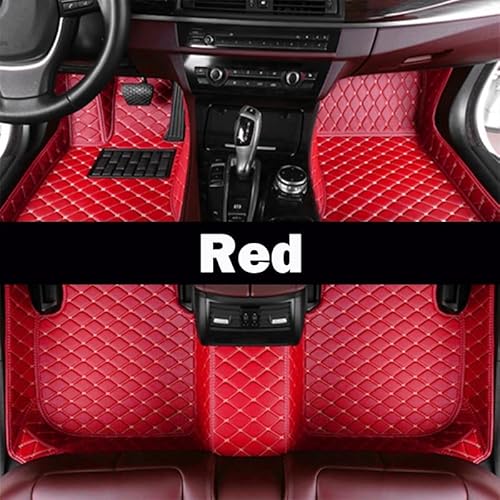 uHLANQC Autofußmatten Auto-Fußmatten Auto-Fußmatten for Focus 2006-2011 Benutzerdefinierte Auto-Fußpolster Auto-Teppichbezug Innenausstattung Personenwagen-Fußmatten(Red) von uHLANQC