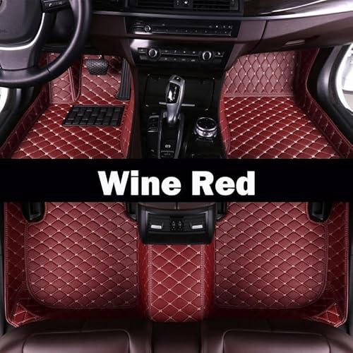 uHLANQC Autofußmatten Auto-Fußmatten Auto-Fußmatten for Focus 2006-2011 Benutzerdefinierte Auto-Fußpolster Auto-Teppichbezug Innenausstattung Personenwagen-Fußmatten(Wine RED) von uHLANQC