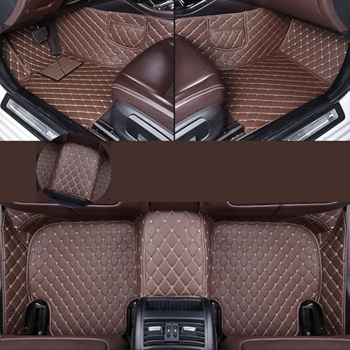 uHLANQC Autofußmatten Auto-Fußmatten Auto-Fußmatten for Toyota Estima 2000-2005 Jahr Verbesserte Version Fuß Coche Zubehör Teppiche Passagier-Auto-Matten(Coffee) von uHLANQC
